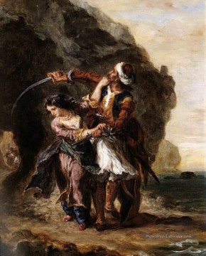  romantique Art - La Mariée d’Abydos romantique Eugène Delacroix